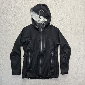 REI Jacket Womens Size Small Black Softshell Hooded‎ Full Zip